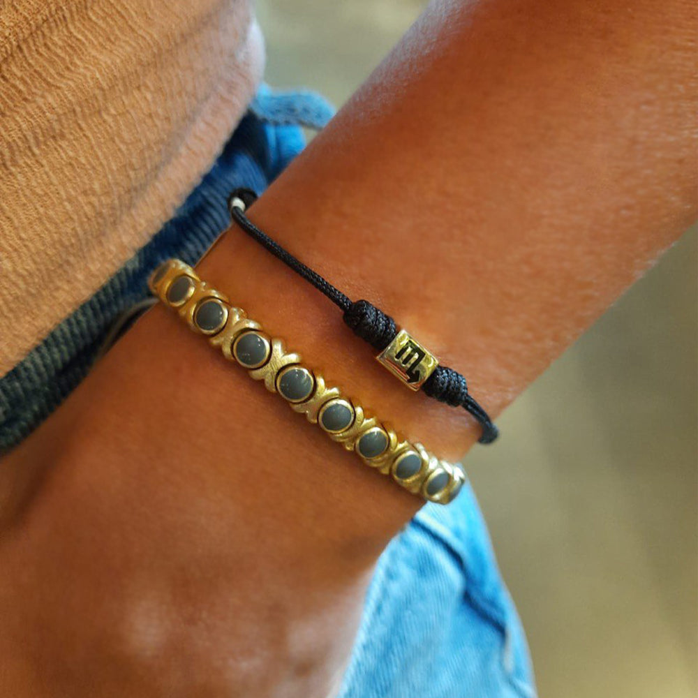 Scorpio Gold Cord Bracelet