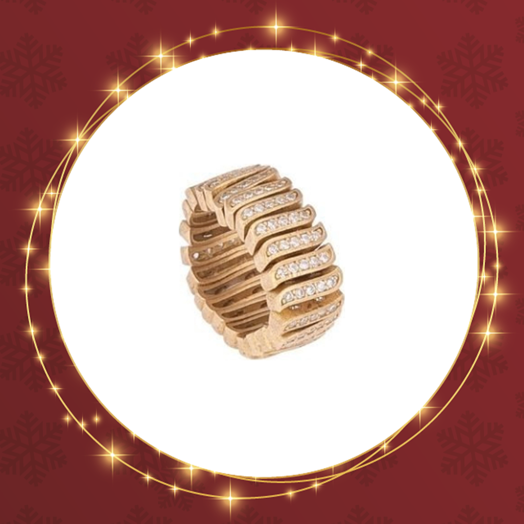 Taşlı Wave Yüzük