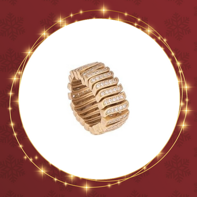 Taşlı Wave Yüzük