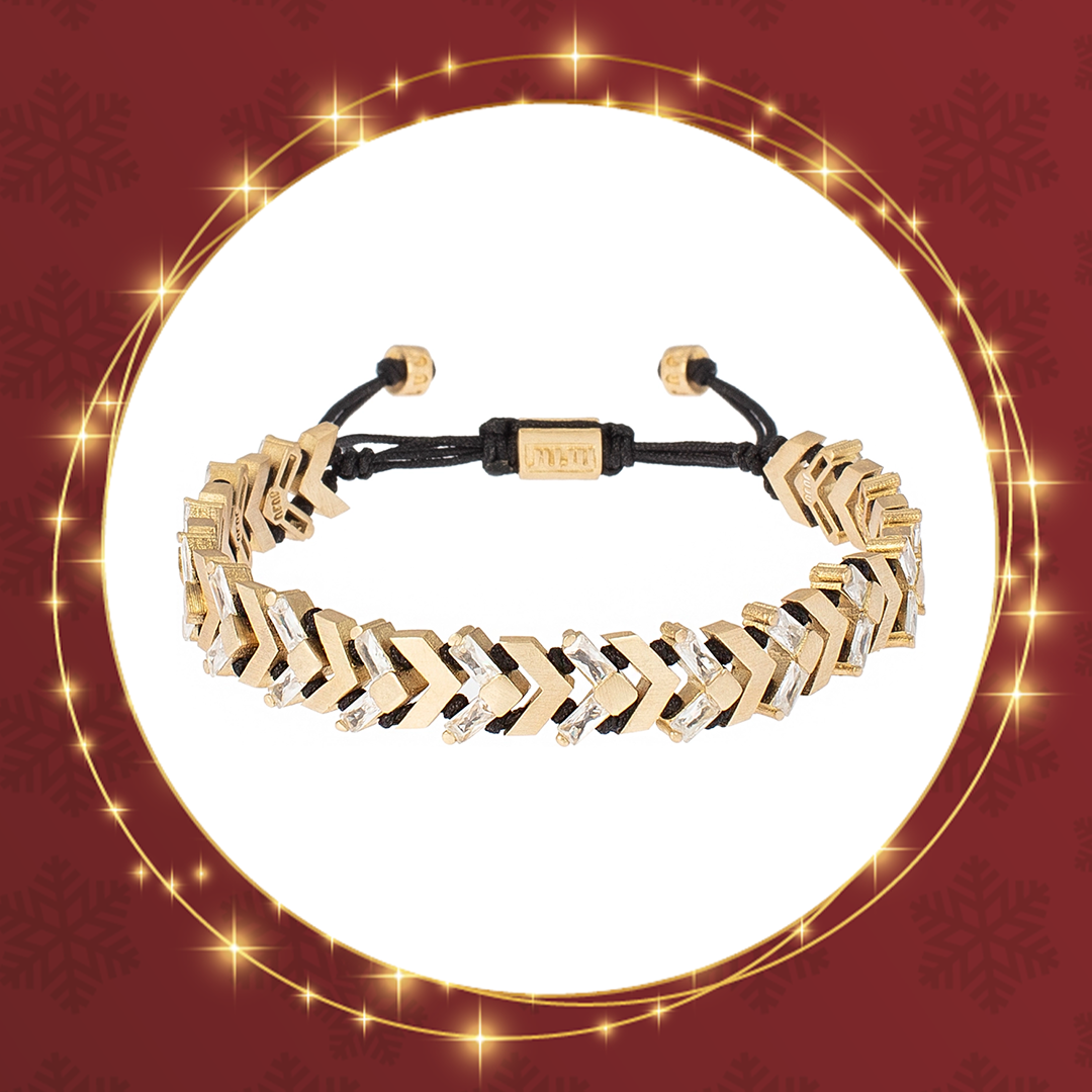 Spaced Glitter Arrow Bileklik