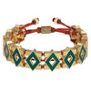 Square Bracelet with Enamel