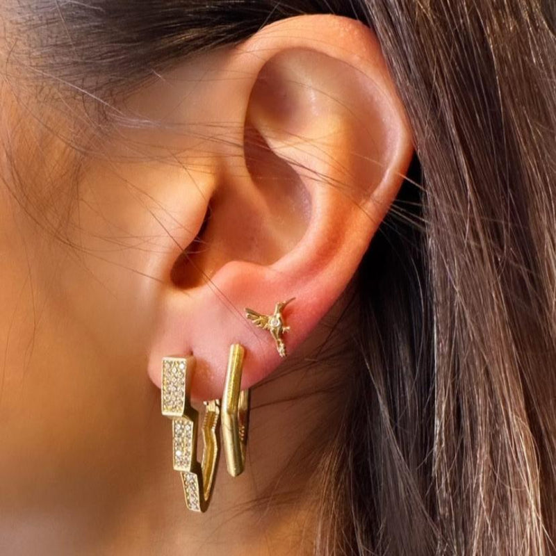 Lightning earring clearance