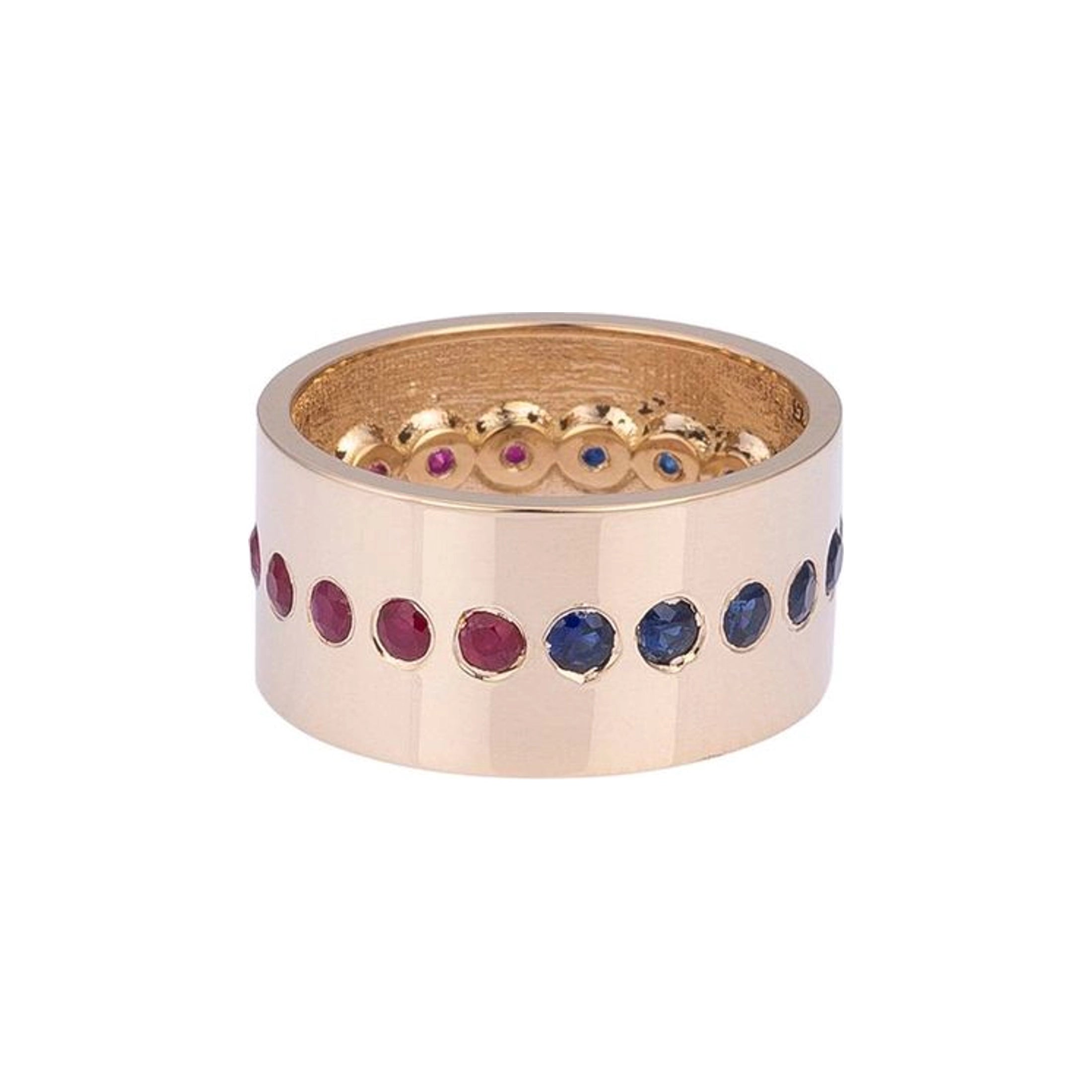 Merry Go Round Gold Ring with Colorful Stones