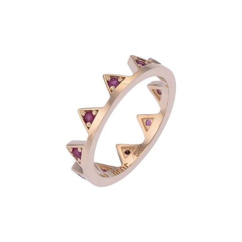  Spice Gold Ring with Ruby Stones