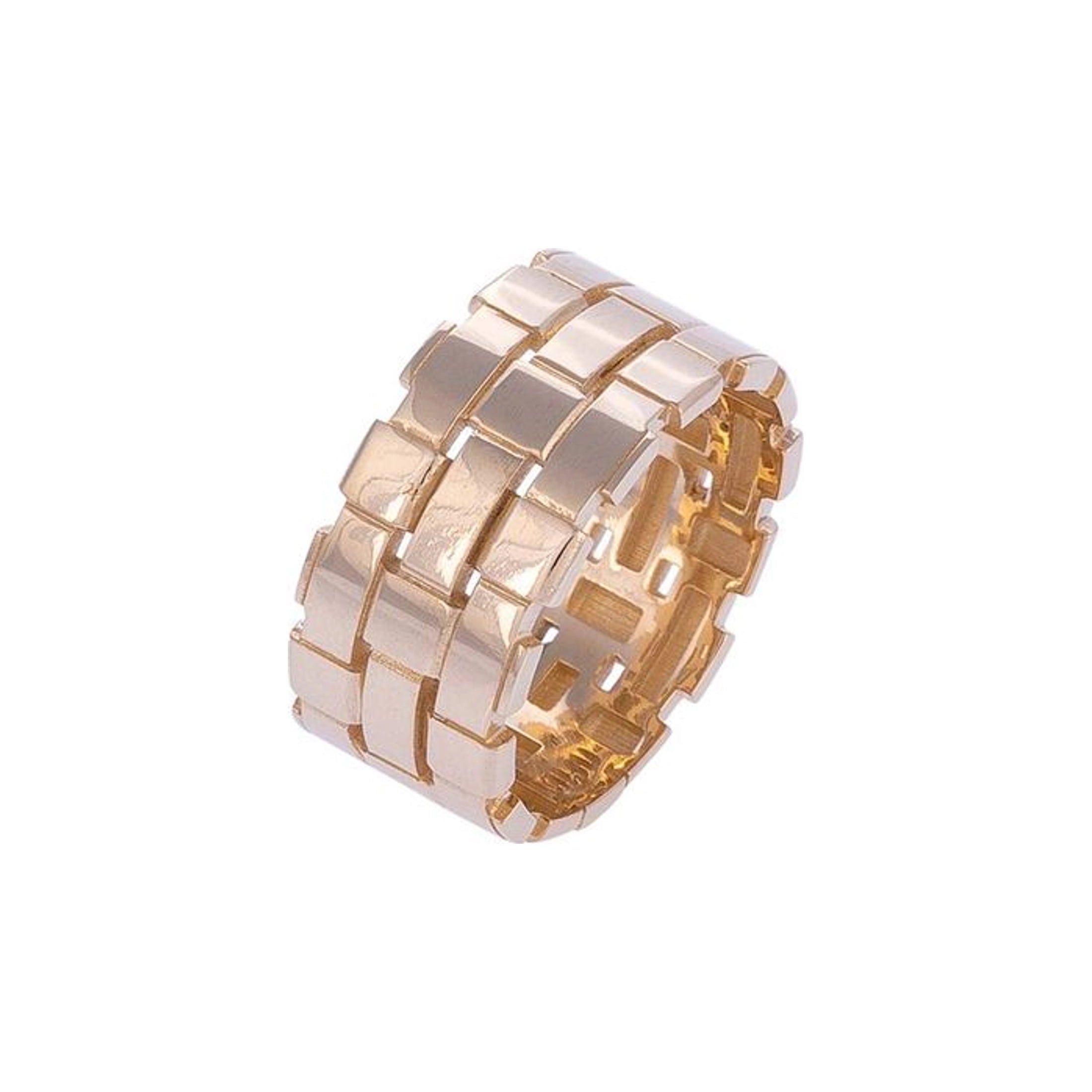 Brick Gold Ring