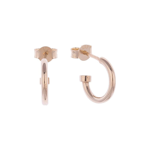 Half Loop Gold Earrings