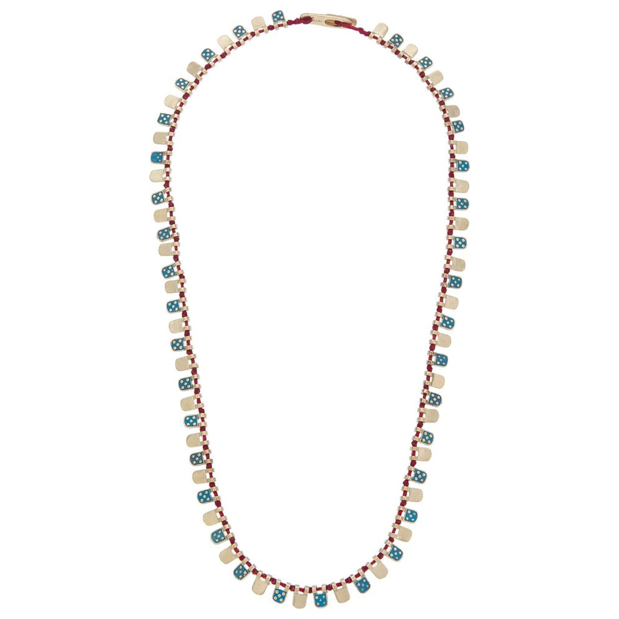 Fish Scale Necklace with Enamel