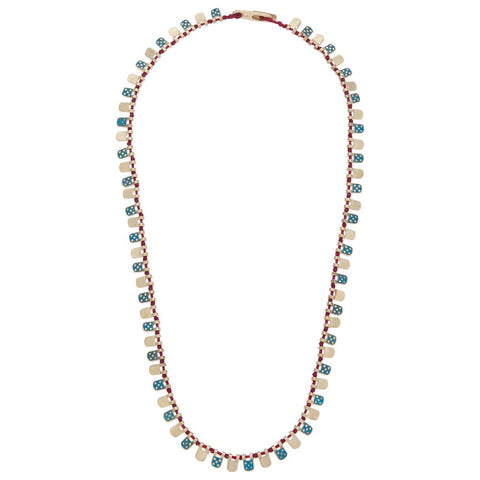  Fish Scale Necklace with Enamel