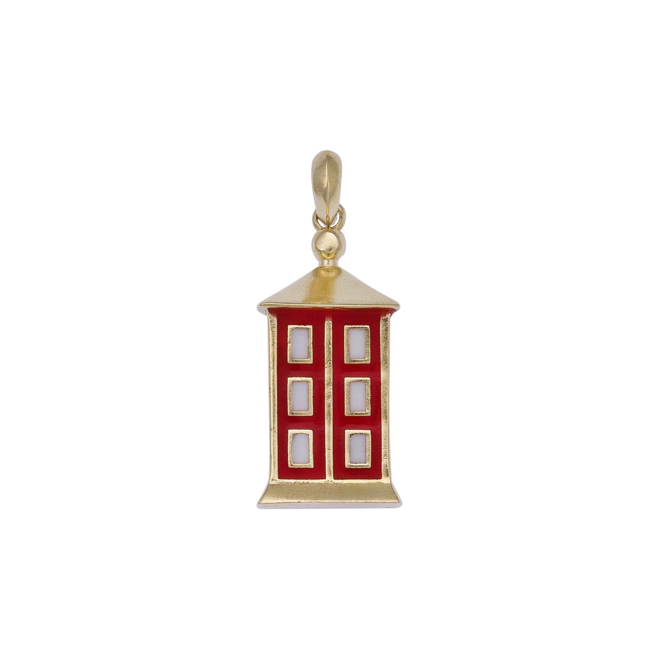 The Roof Charm with Enamel