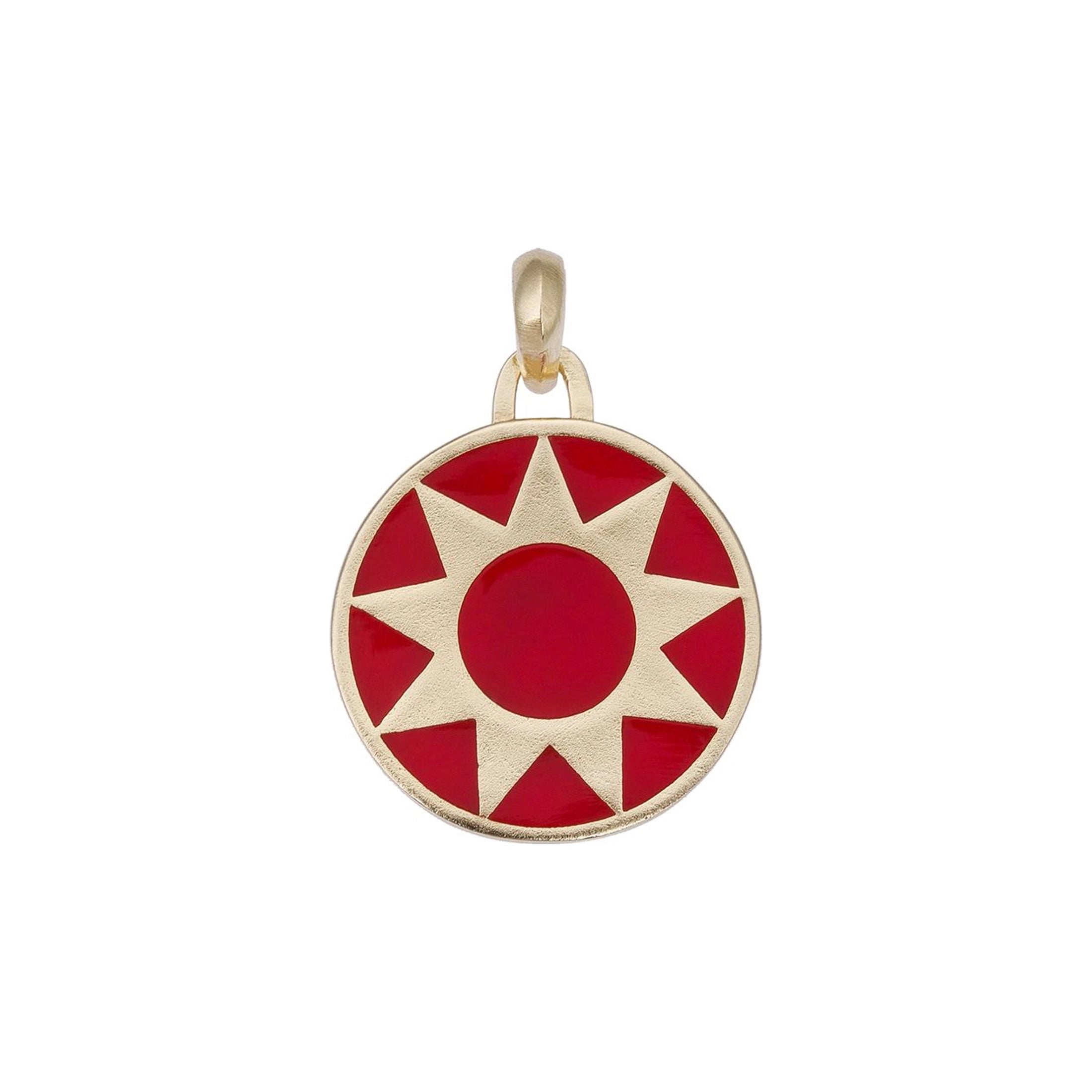 Sunburst Charm with Enamel