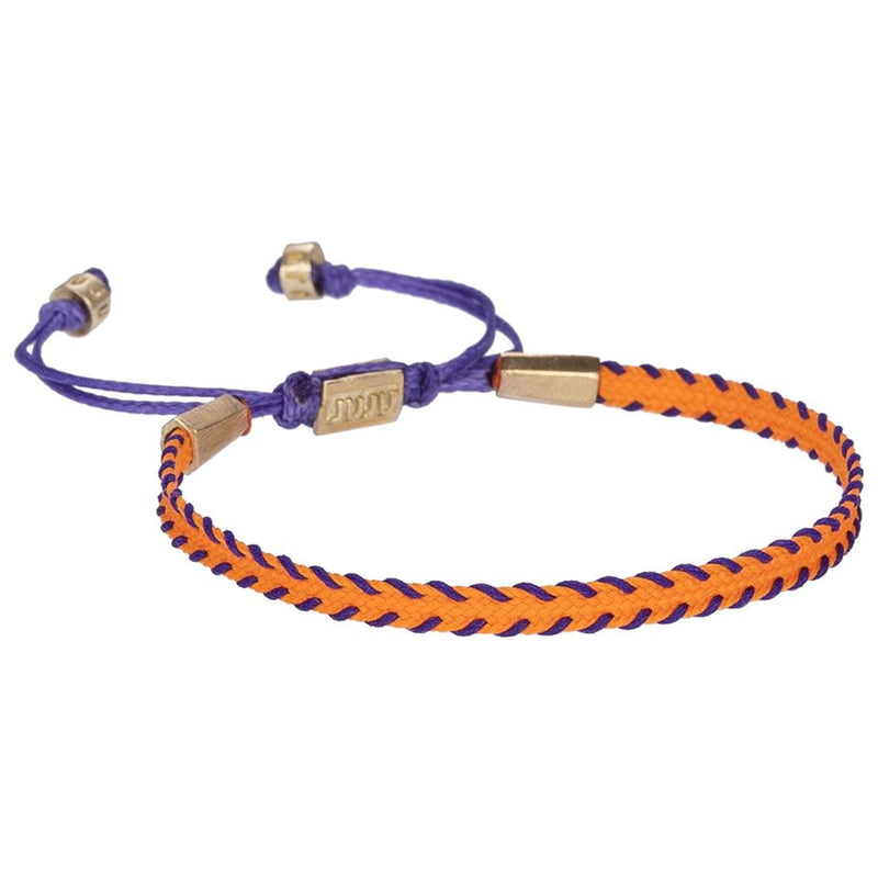 Orange&Purple Whimsy Slim Cord Bracelet