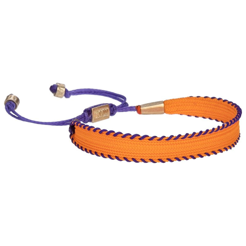 Purple&Orange Thick Cord Bracelet