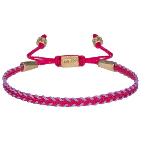 Pink&Lilac Whimsy Slim Cord Bracelet