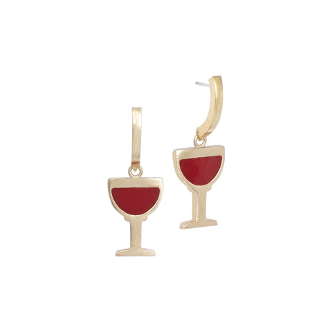 Wine Glass Küpe