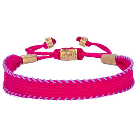 Pink&Purple Whimsy Thick Cord Bracelet