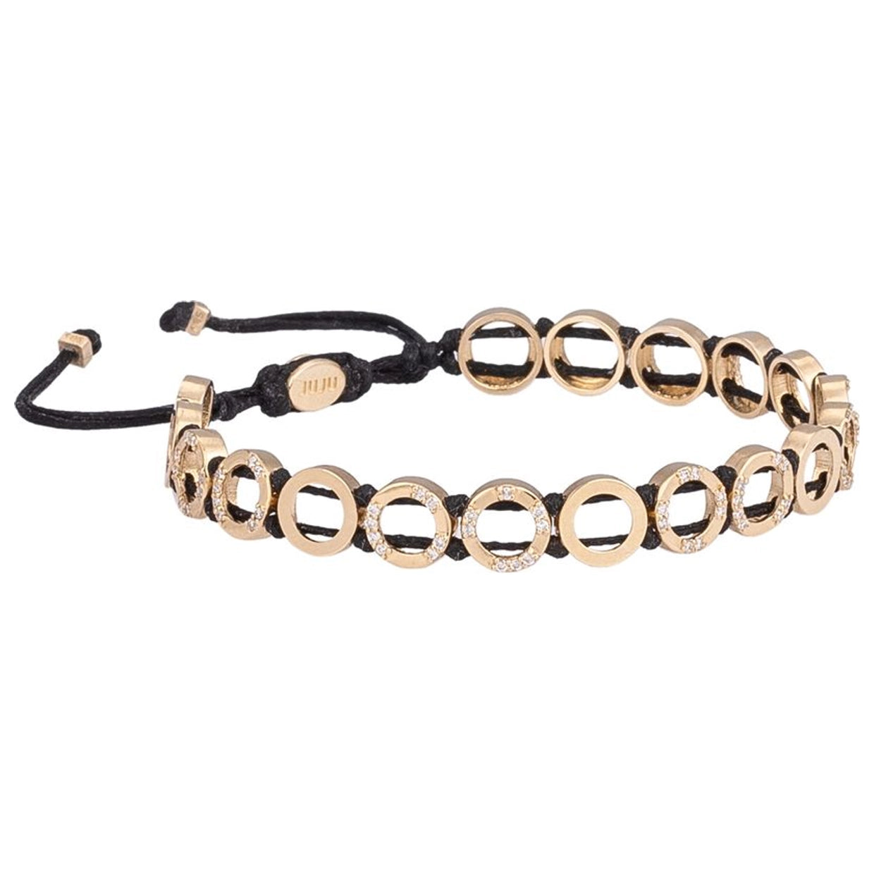 Moonshine Gold Bracelet with Diamond Stones