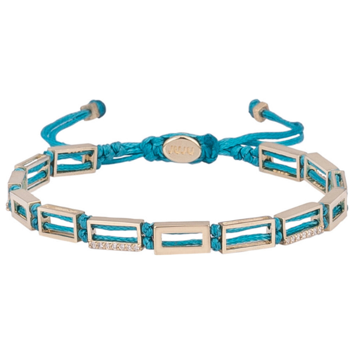 Chilly Ocean Gold Bracelet with Diamond Stones