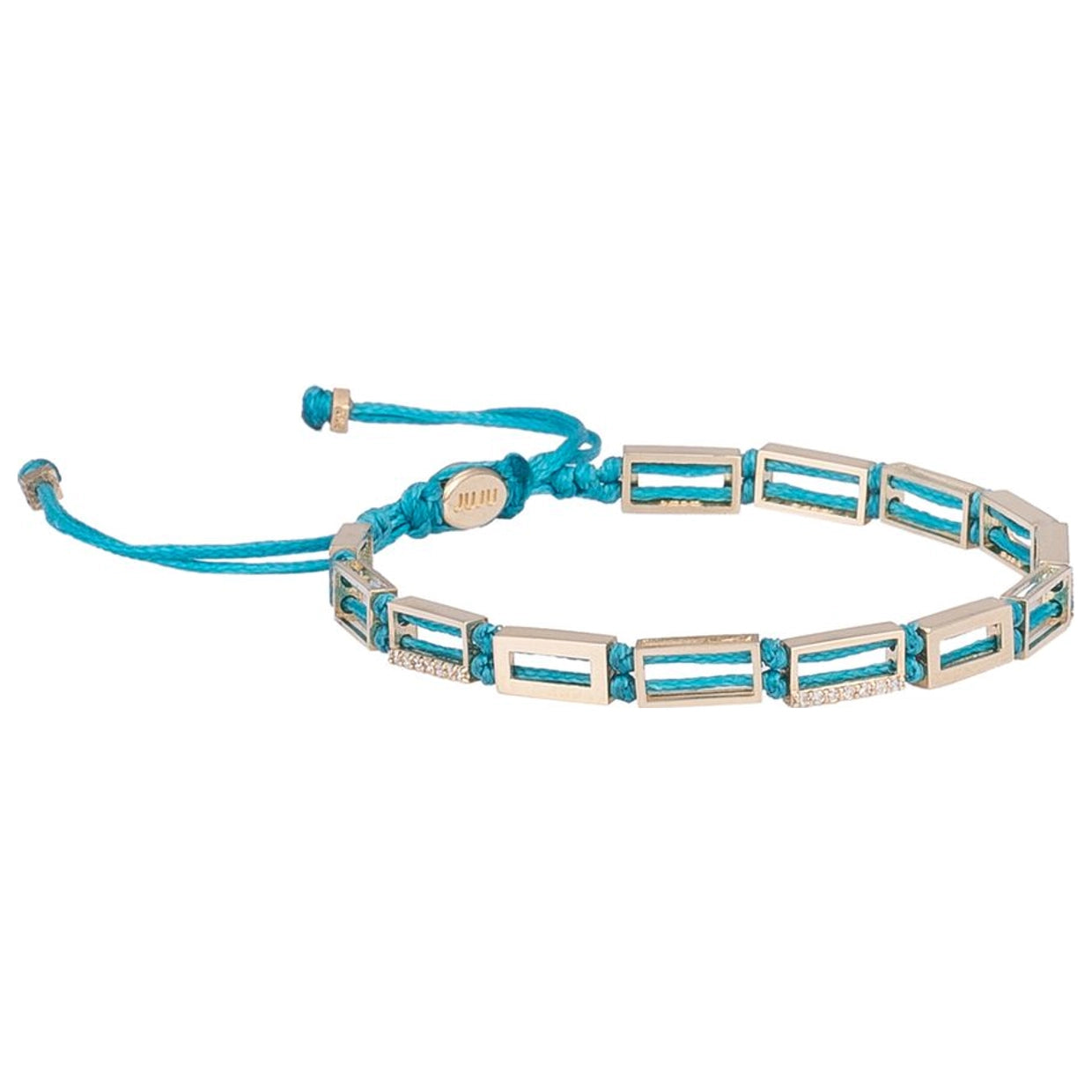 Chilly Ocean Gold Bracelet with Diamond Stones