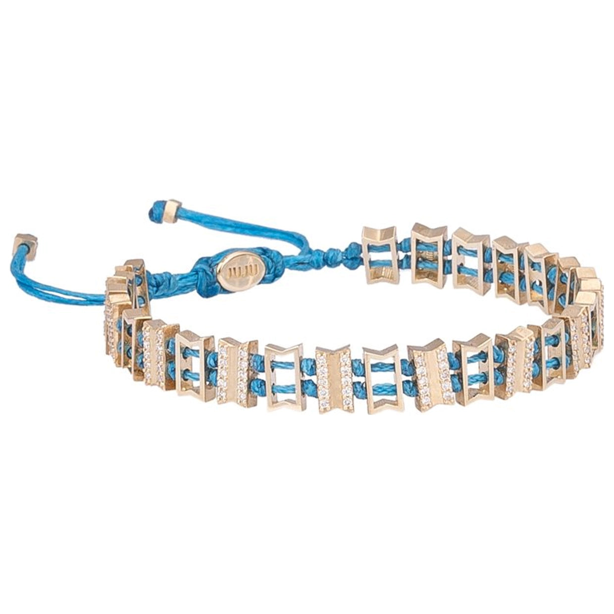 Blue Haze Gold Bracelet with Diamond Stones