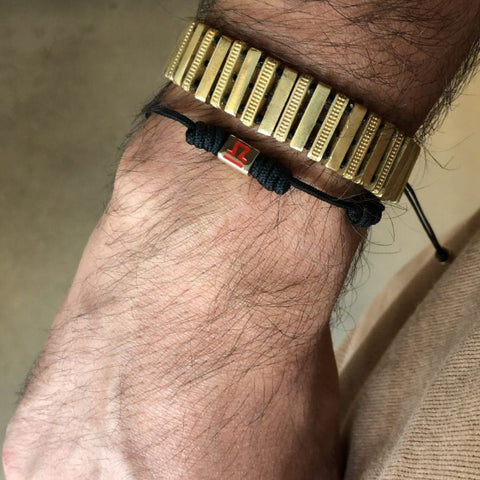  Libra Gold Cord Bracelet