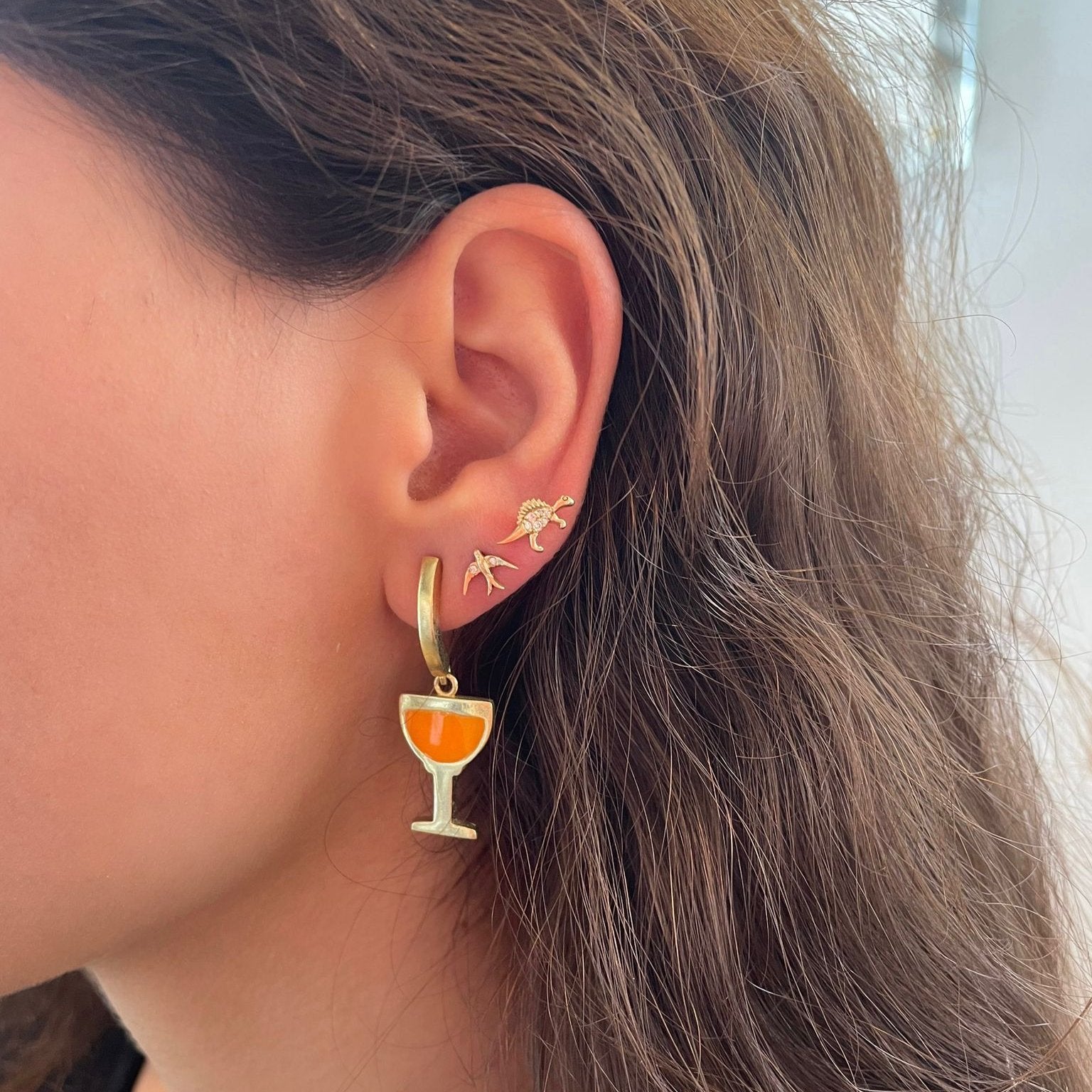 Wine Glass Earrings