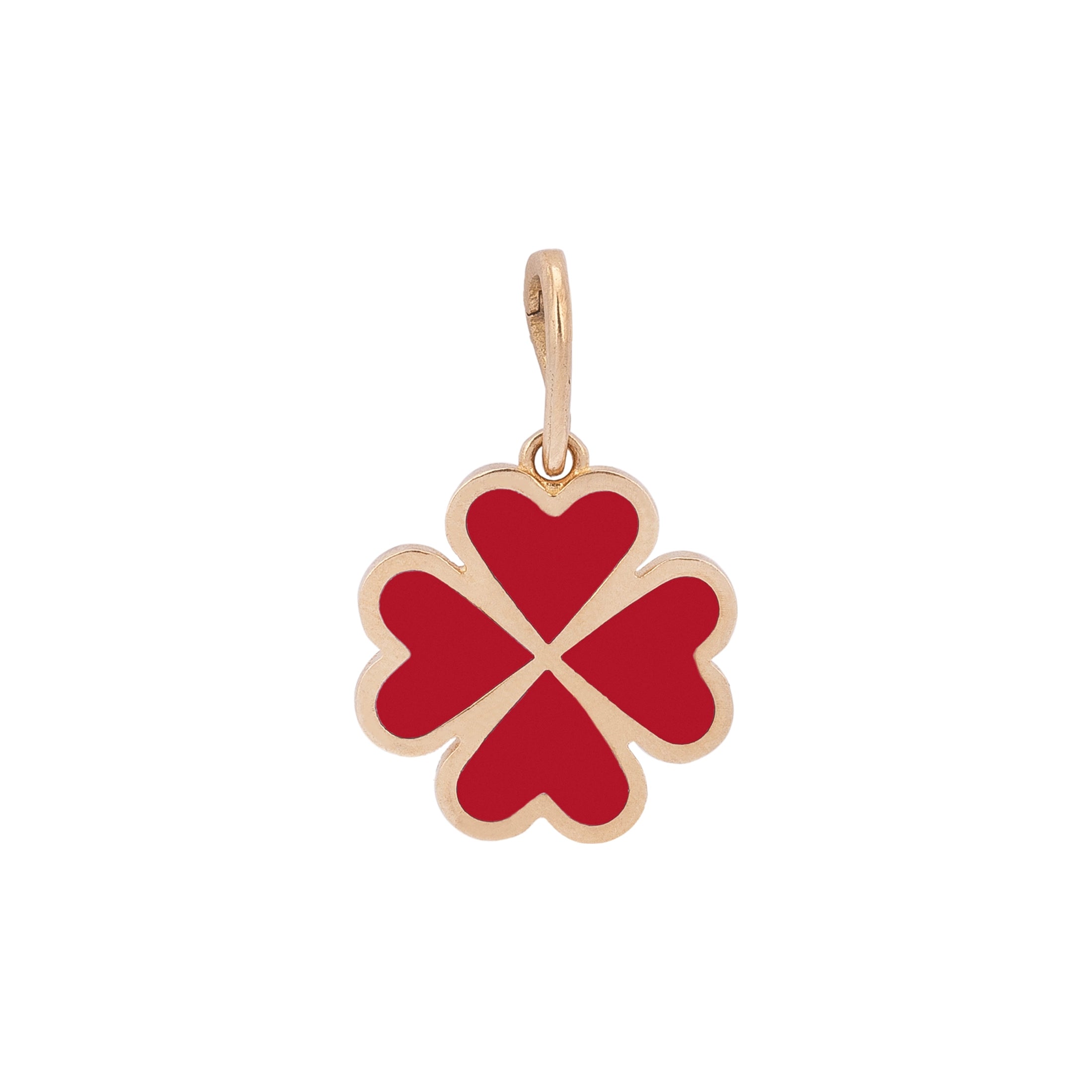 Clover Charm with Enamel