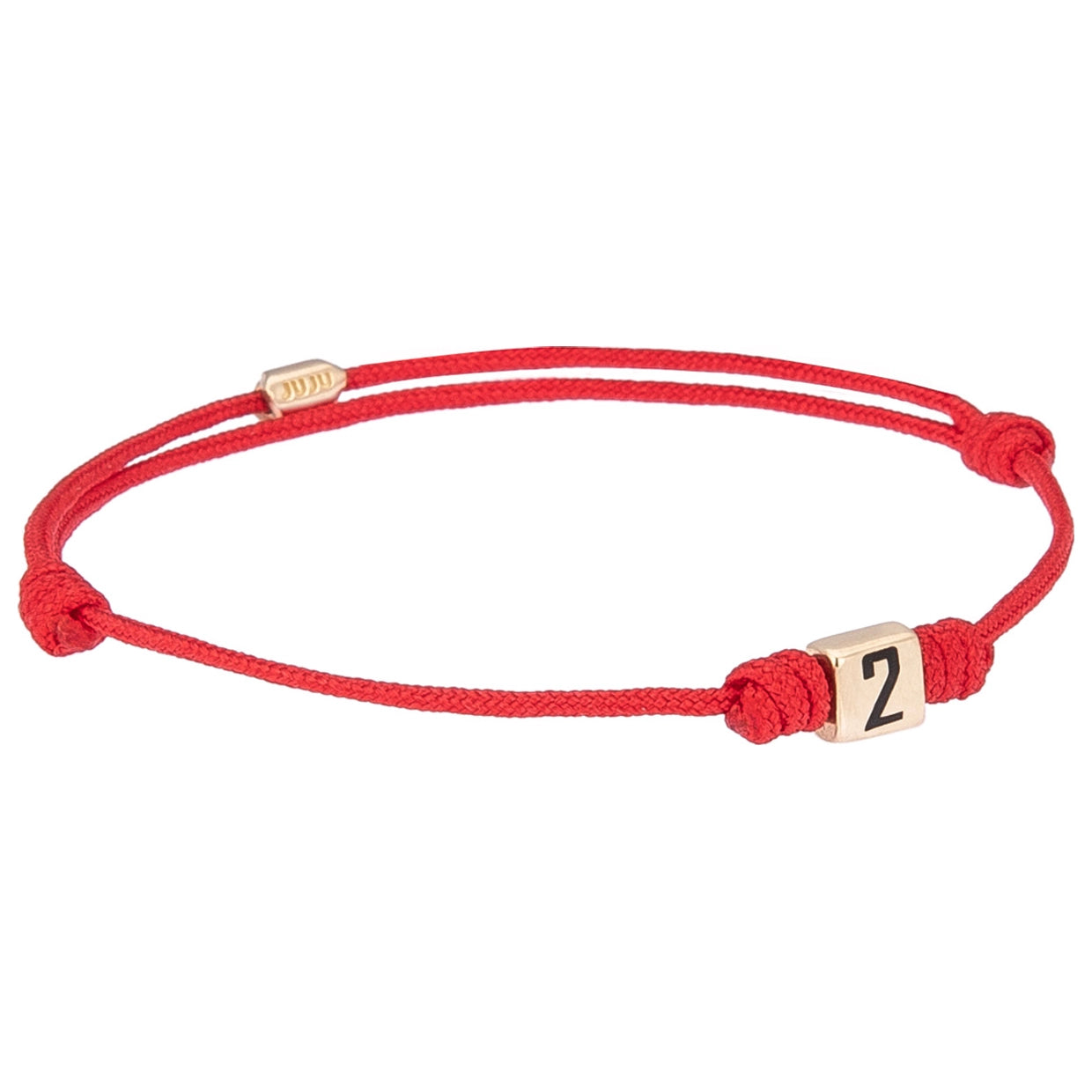 Number Gold Cord Bracelet