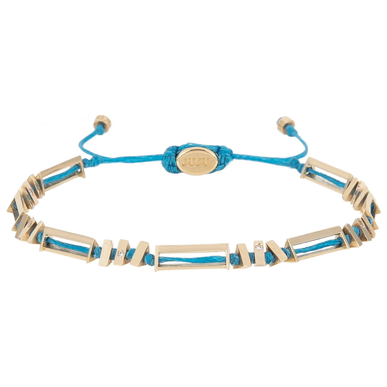 Thunder Gold Bracelet with Diamond Stones