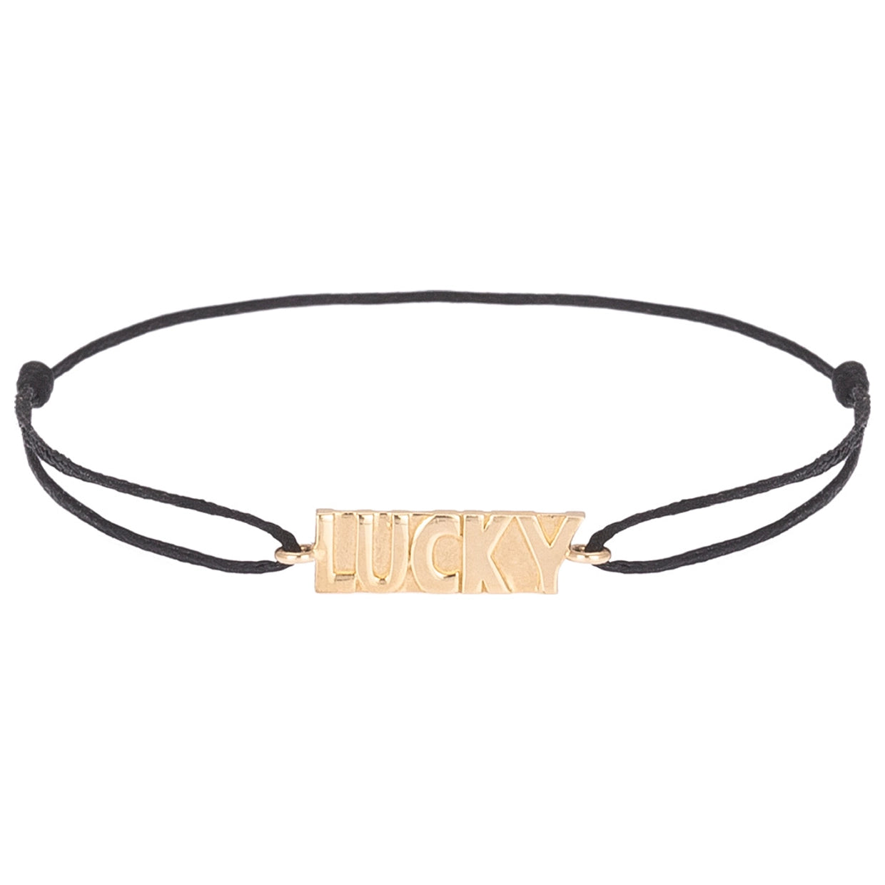 Lucky Gold Cord Bracelet