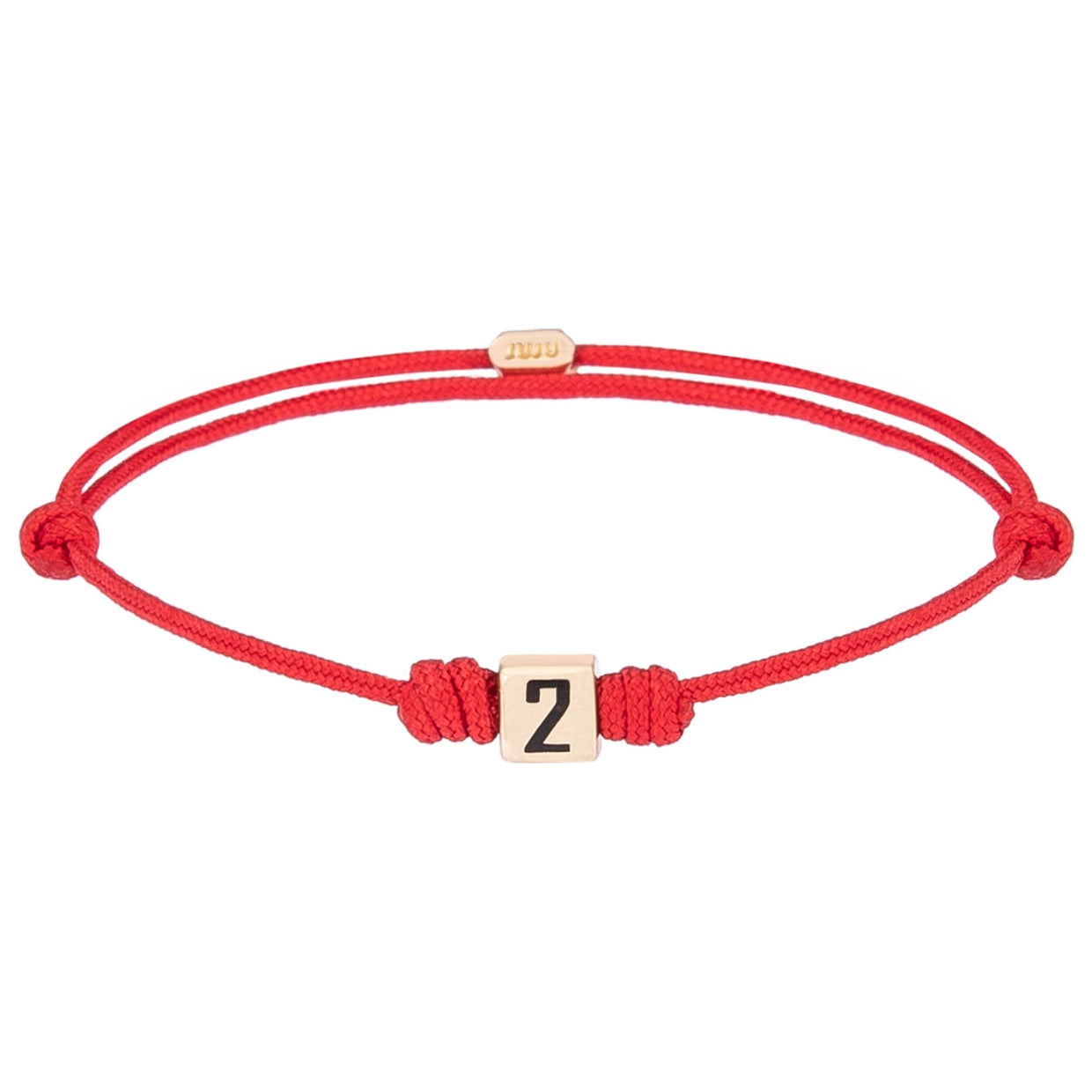 Number Gold Cord Bracelet