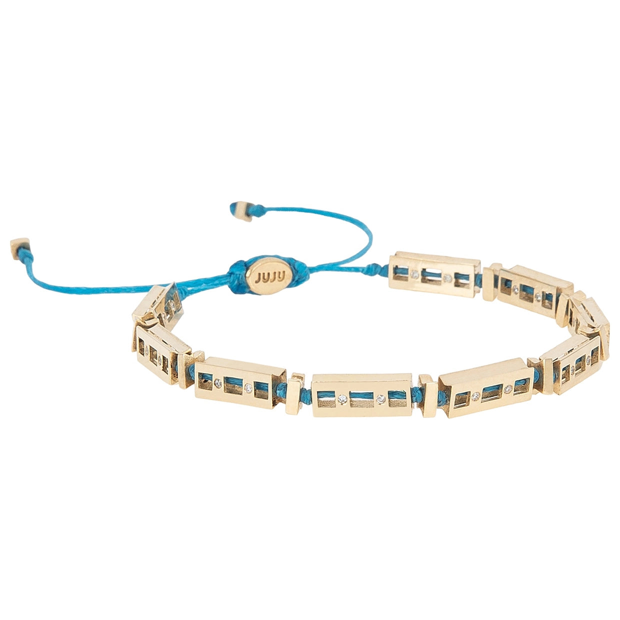 Crystal Canyon Gold Bracelet with Diamond Stones